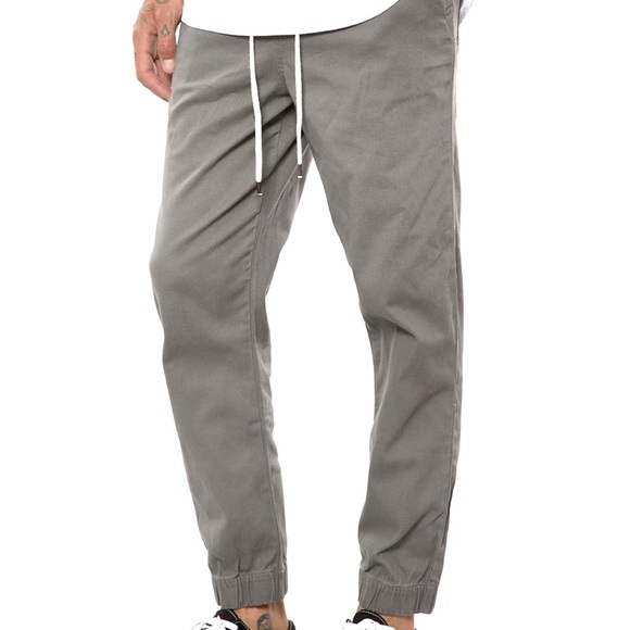 Elwood Mens Cropped Cuffed Twill Pleated Pants